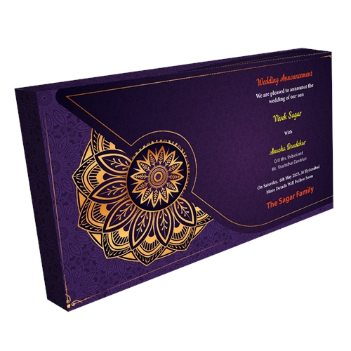 Wedding Announcement Gift Box Gradient Finish 18 Compartments